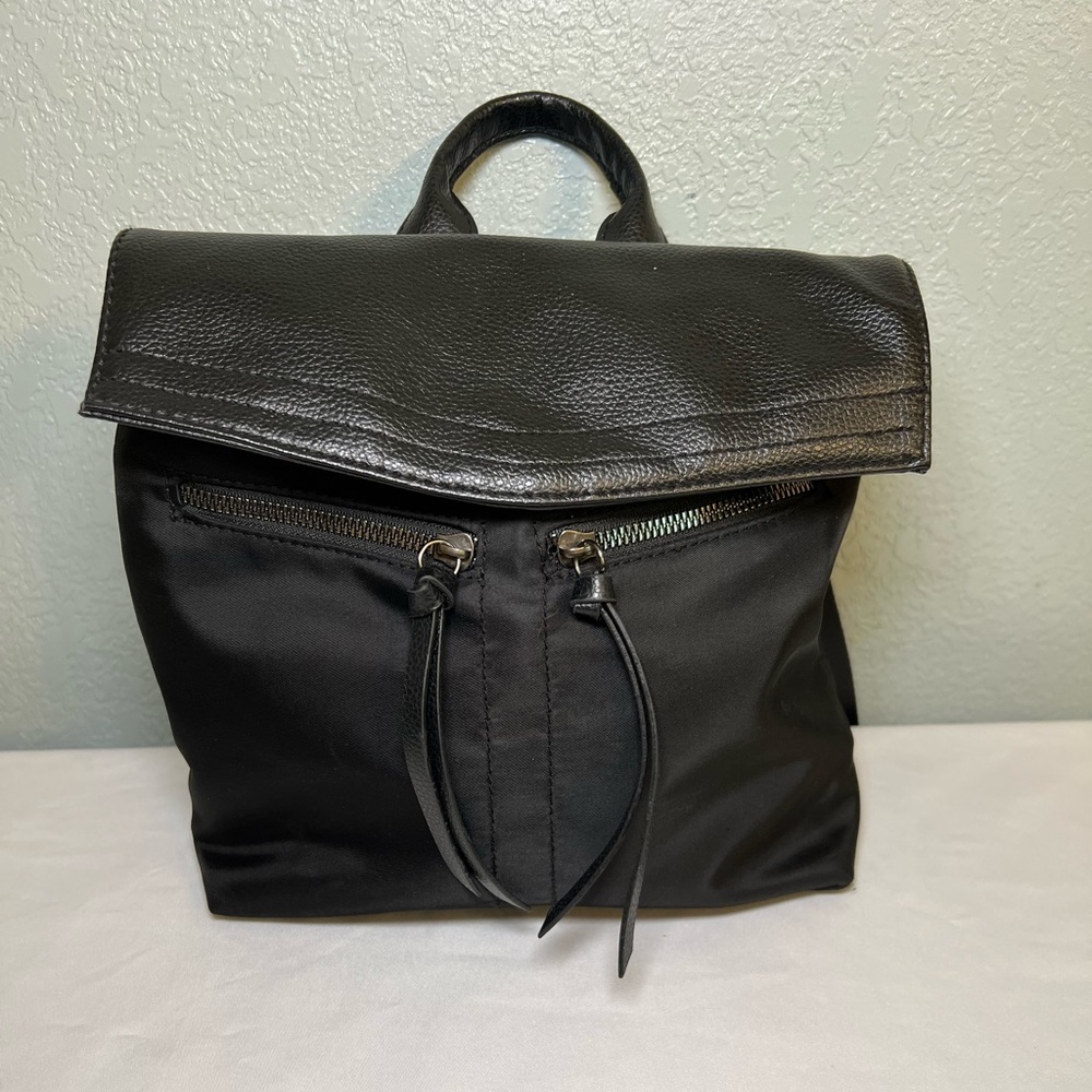 Botkier Black Leather Backpack